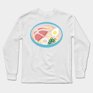 Anime Style Ramen Soup Bowl Long Sleeve T-Shirt